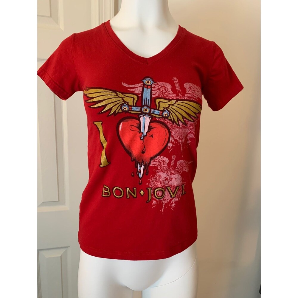 Bon Jovi HD Design Vneck Tshirt